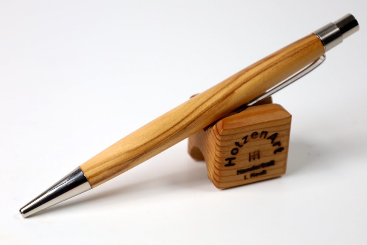 Eleganter Kugelschreiber aus Olivenholz