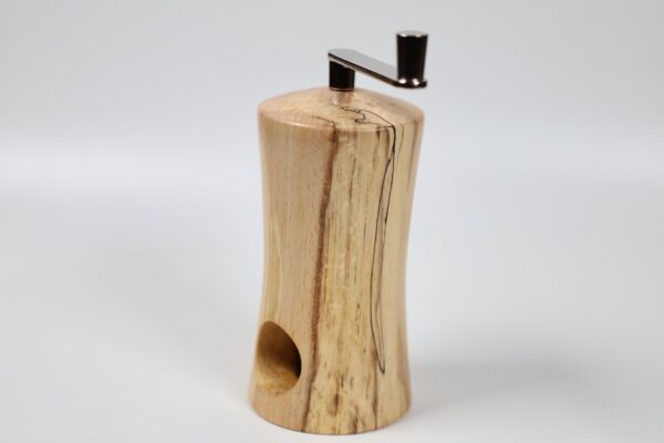 Exklusive Muskatmühle aus gestockter Buche