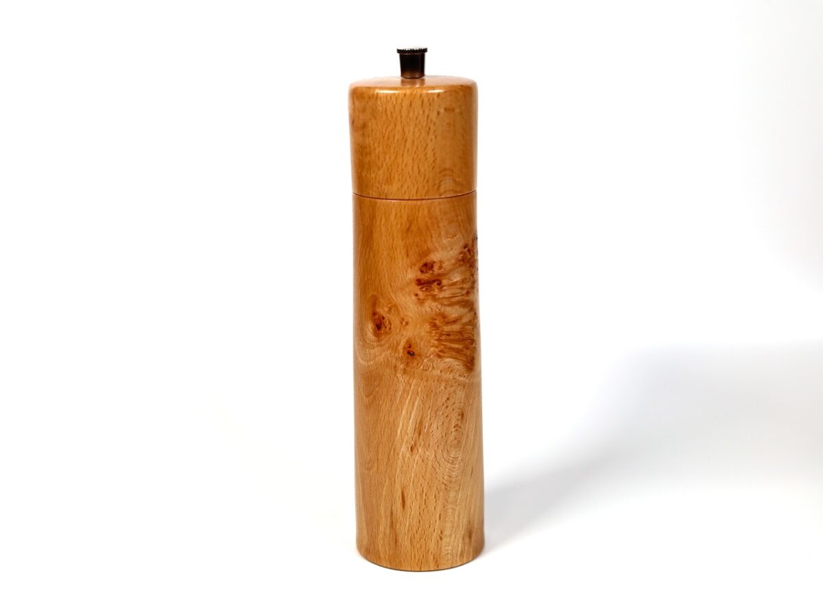 Gewürzmühle Maserbuche Modern 20cm – Bild 2