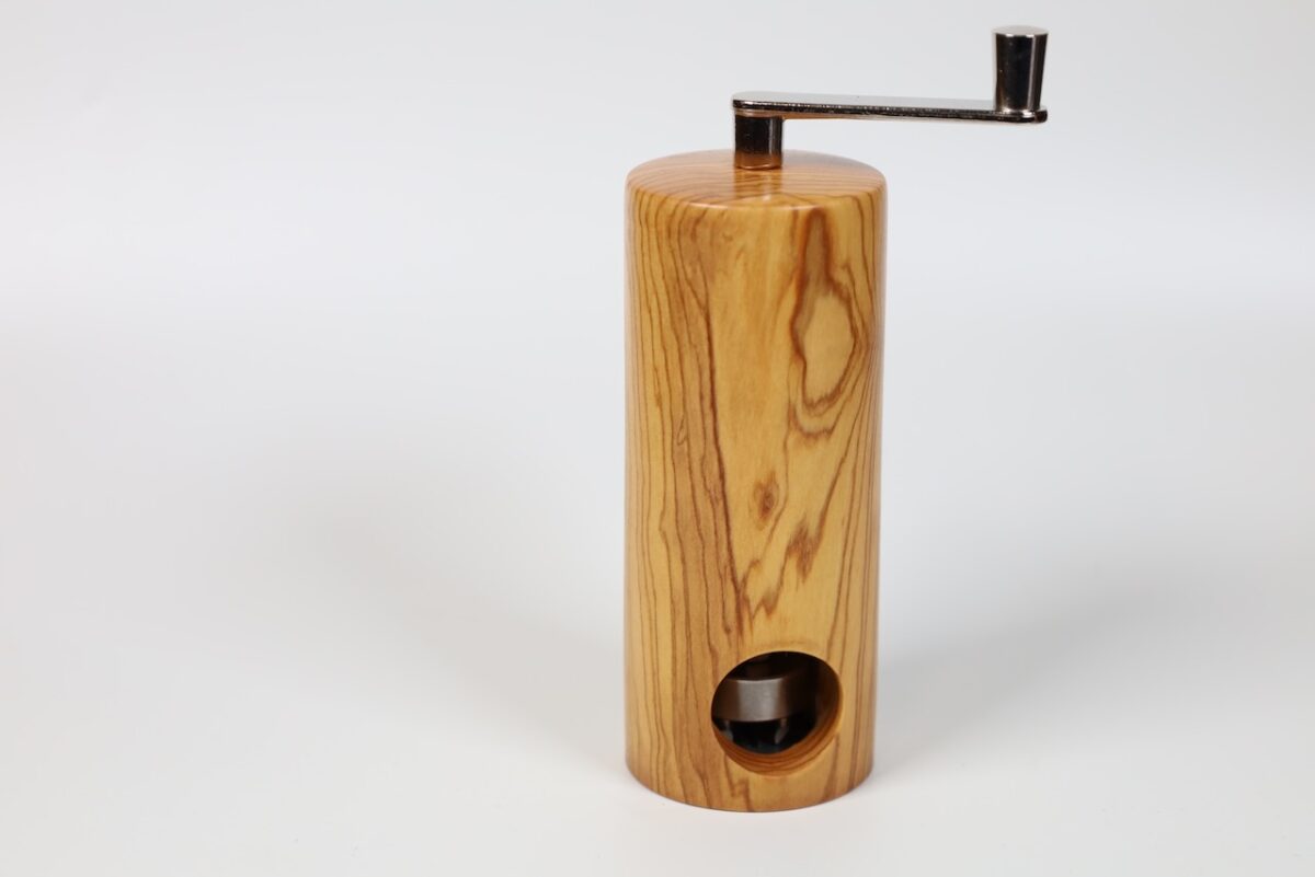 Exklusive Muskatmühle aus Olivenholz