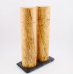 Exklusives Mühlenset Pfeffermühle und Salzmühle aus Olivenholz mit Schweizer Edelstahlmahlwerk