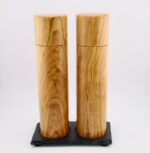 Exklusives Mühlenset Pfeffermühle und Salzmühle aus Olivenholz mit Schweizer Edelstahlmahlwerk