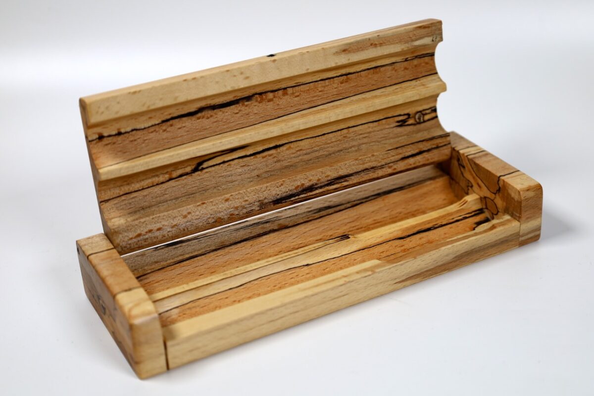 Stiftetui gestockte Buche für 2 Schreibgeräte – Bild 4