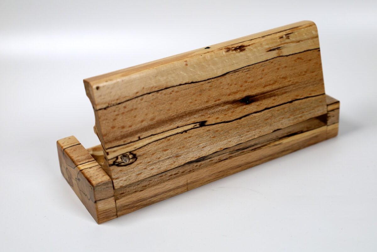 Stiftetui gestockte Buche für 2 Schreibgeräte – Bild 2
