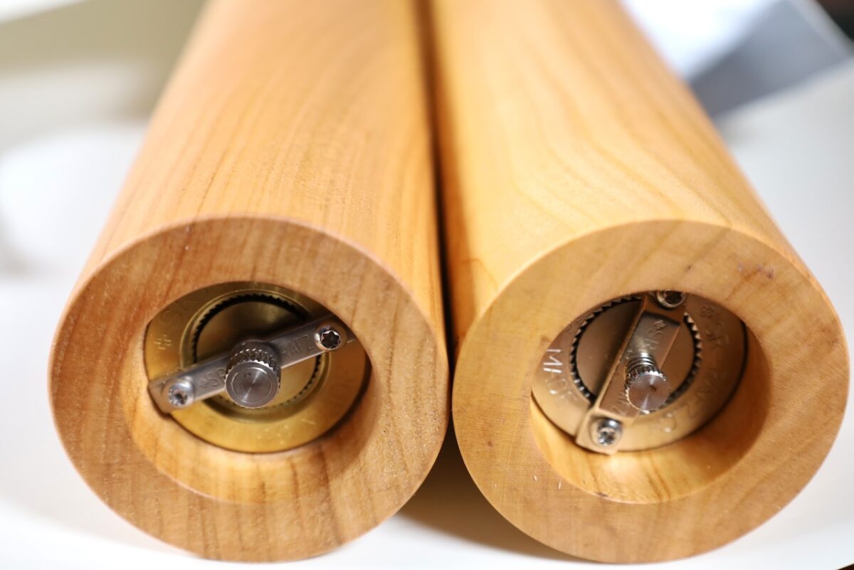 Gewürzmühlenset aus Kirschbaumholz - Jumbo 40cm – Bild 5