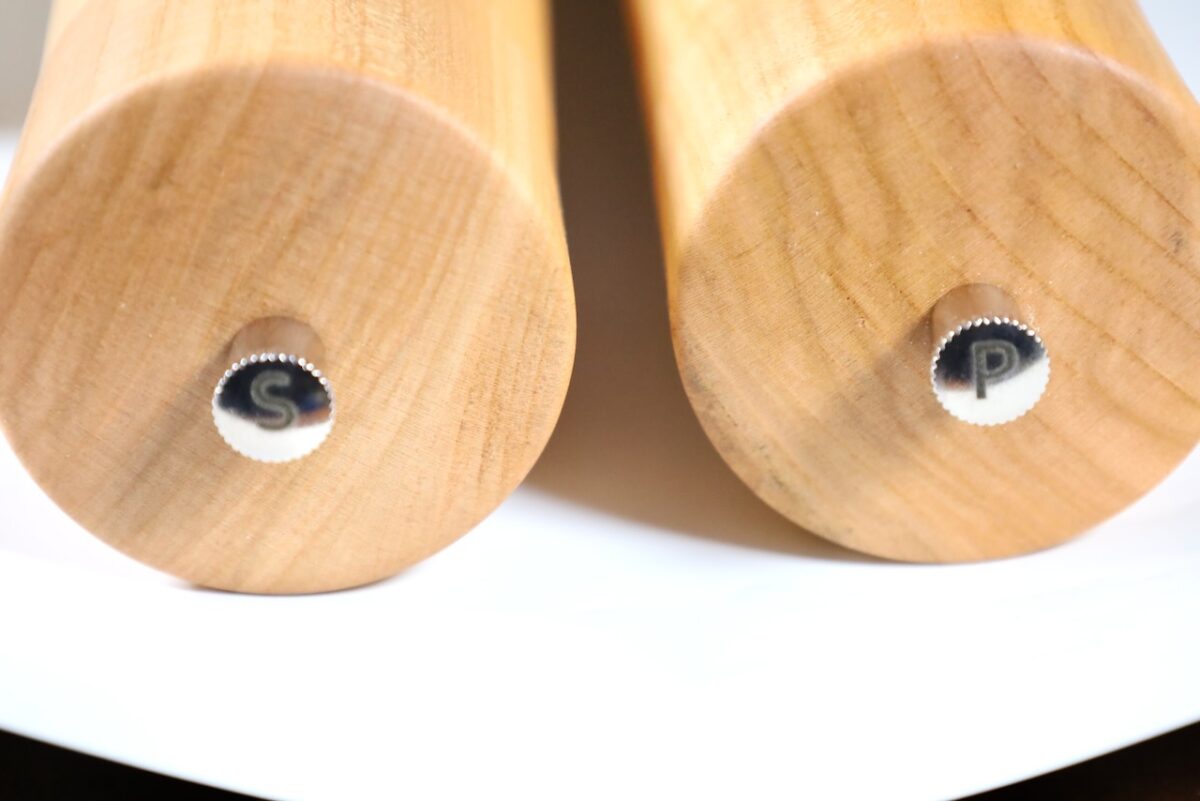 Gewürzmühlenset aus Kirschbaumholz - Jumbo 40cm – Bild 6