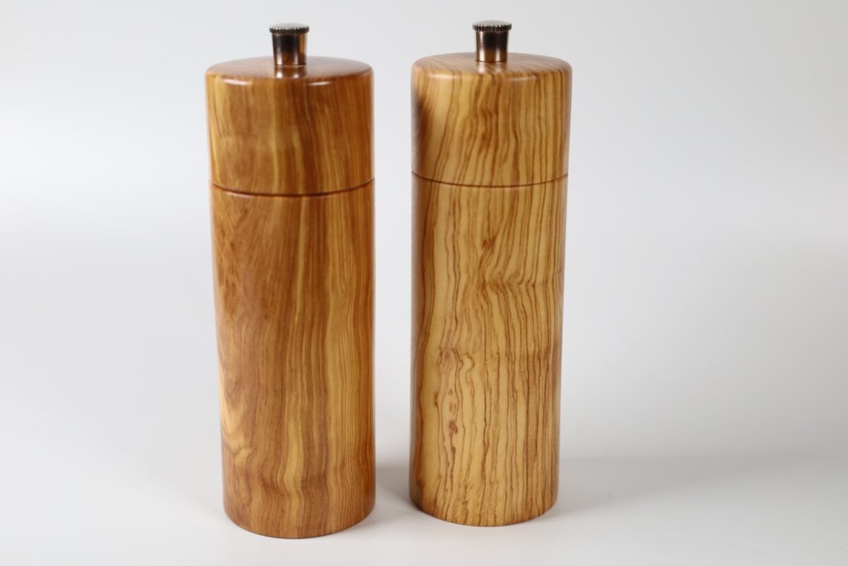 Gewürzmühlenset  Olivenholz modern 14cm A2 – Bild 4