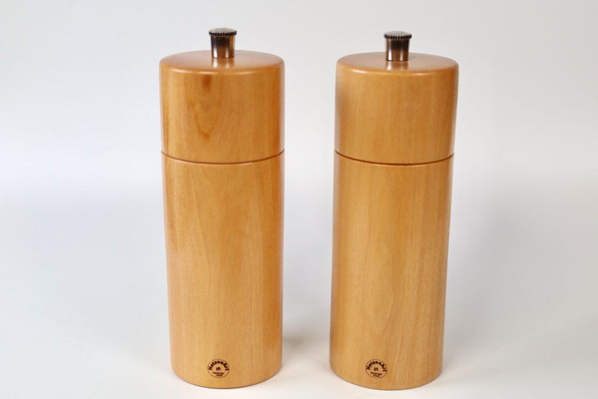 Gewürzmühlenset  Olivenholz ruhig 14cm – Bild 2