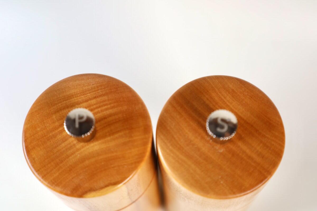 Gewürzmühlenset  Olivenholz ruhig 14cm – Bild 4