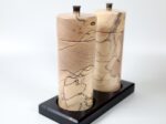 Gewürzmühlenset  gestockte Buche modern 14cm – Bild 6