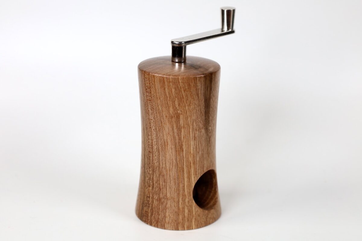 Muskatmühle Nussbaum tailliert 12cm 01 – Bild 6