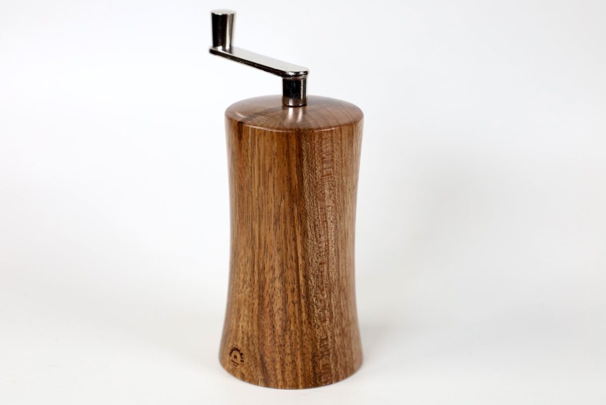 Muskatmühle Nussbaum tailliert 12cm 01 – Bild 5