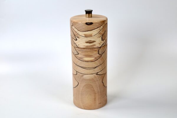 Exklusive Gewürzmühle aus Landkartenbuche