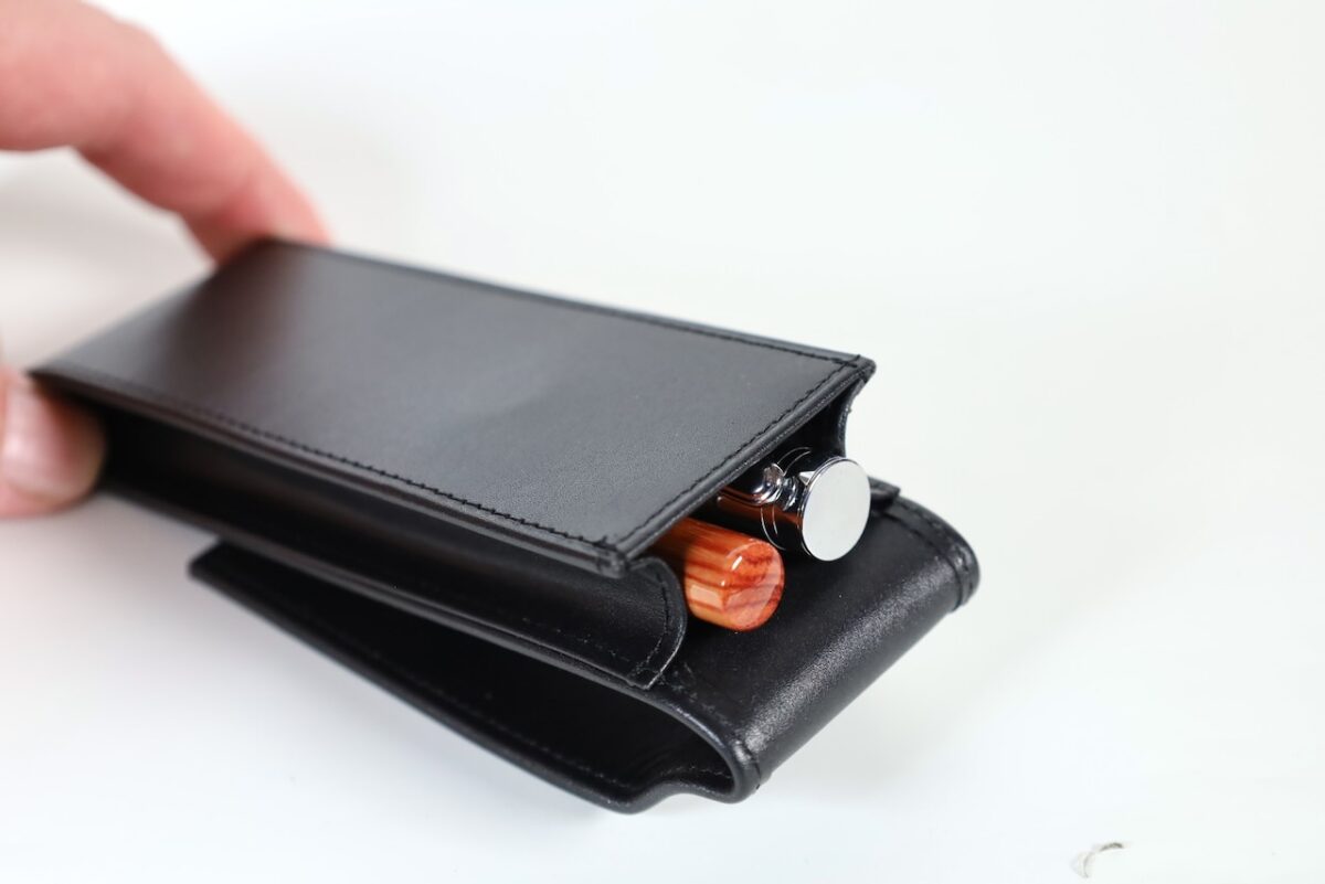 Stiftetui Leder für 2 Stifte – Bild 2