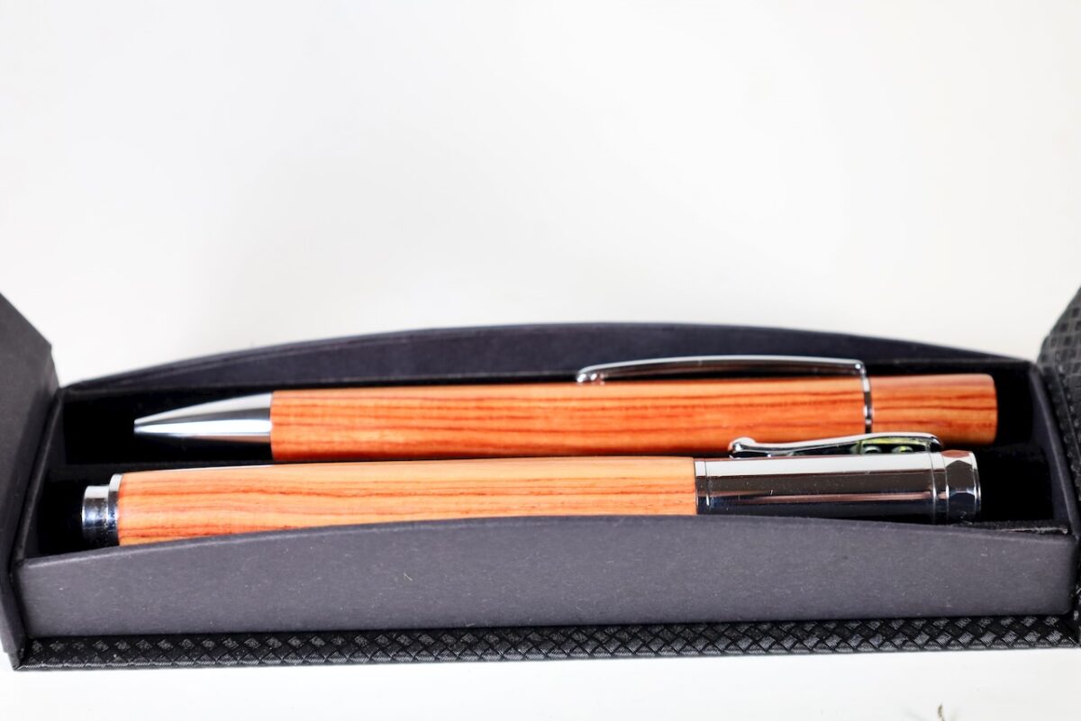 Schreibset Rosenholz Exklusiv Geschenkset – Bild 3