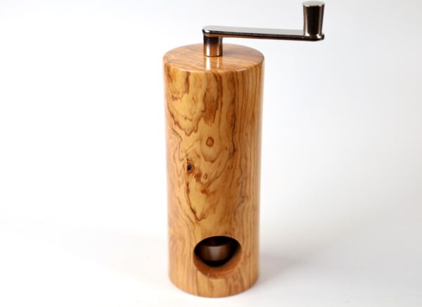 Exklusive Muskatmühle aus Olivenholz mit Schweizer Mahlwerk