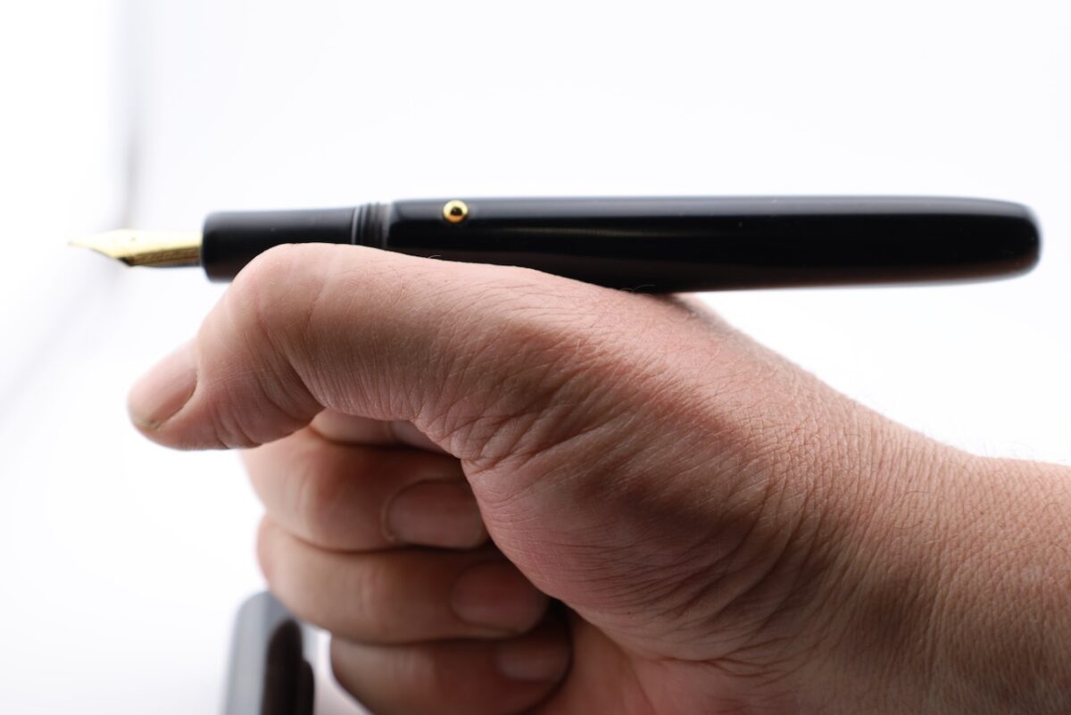 Großer Ebonitfüller Ebonissimum Sovereign Gold exklusiv 17cm – Bild 9