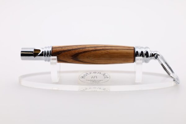 Elegante Hundepfeife aus Zebranoholz