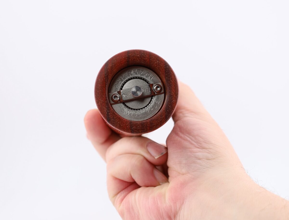 Gewürzmühle aus Padouk – Pfeffer-, Salz- oder Kümmelmühle 20cm – Bild 6