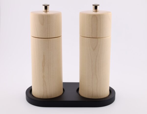 Edles Gewürzmühlenset aus Ahornholz mit Schweizer Edelstahlmahlwerken