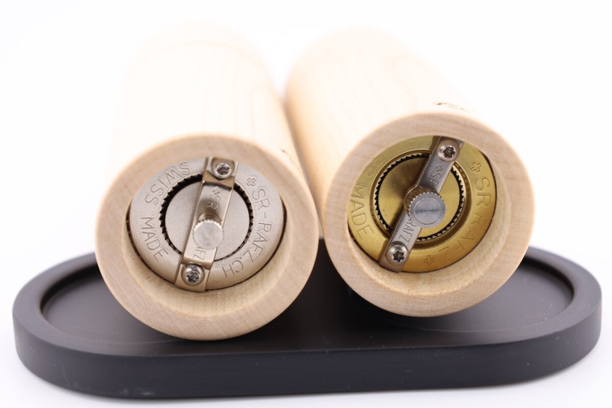 Helles Gewürzmühlenset  Ahorn modern 14cm – Bild 4