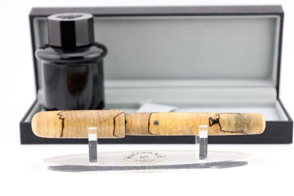 Luxus Patronenroller aus Landkartenbuche mit Schraubkappe